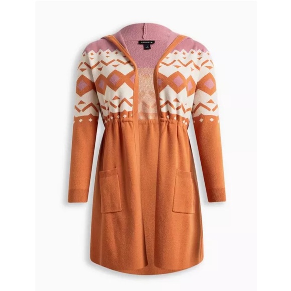 Torrid Everyday Plush Anorak Hooded Cinched Waist Sweater - Picture 4 of 13